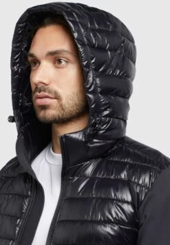 Khujo Bolt Shiny - Jas - Schwarz -Mode Kleding Winkel 004a4ab648004bbc80113d895f669abb