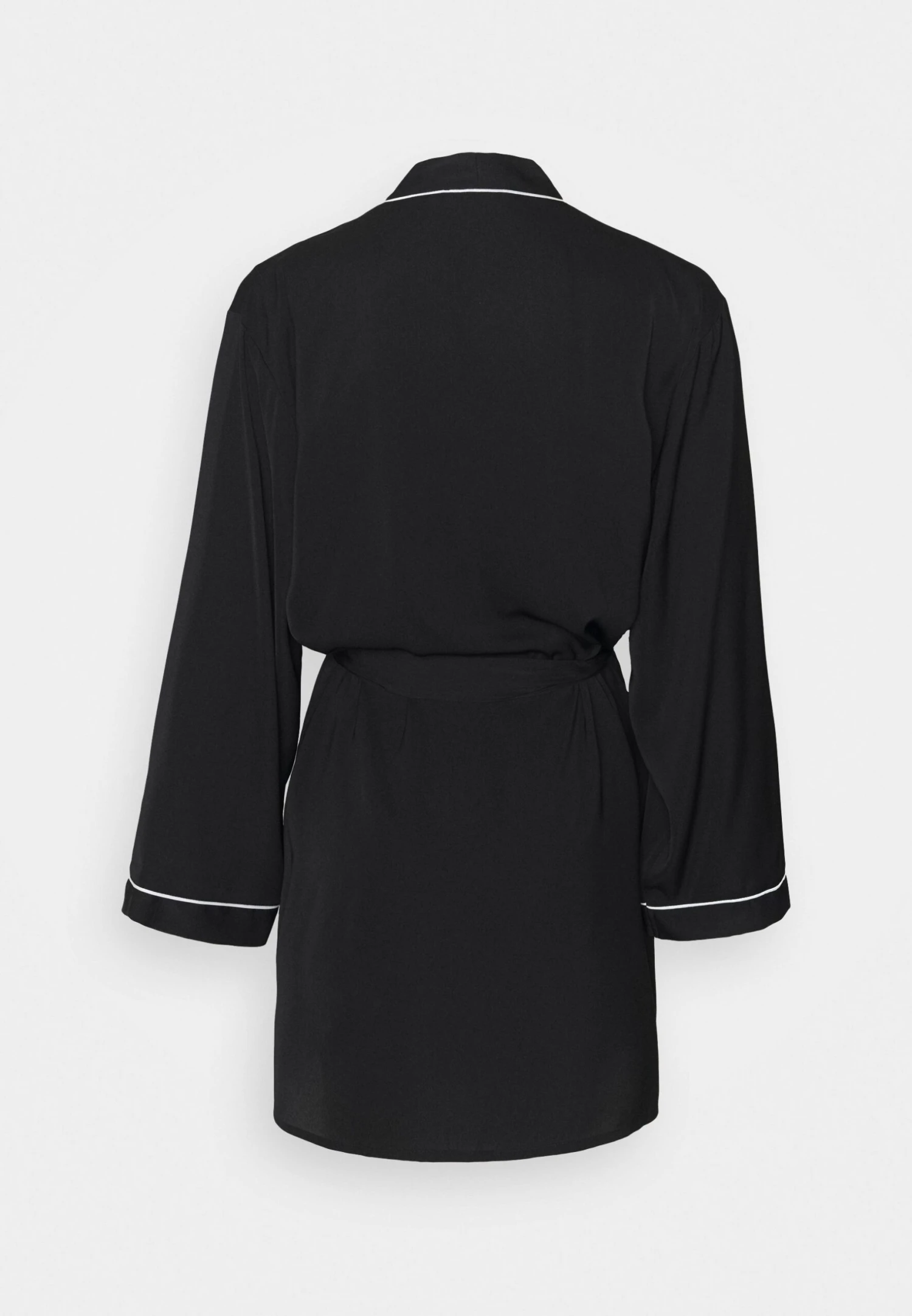 Anna Field Amanda Satin Dressing Gown - Badjas - Black 8 Anna Field Amanda Satin Dressing Gown - Badjas - Black - Afbeelding 8