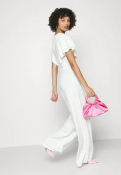 Wedding Betty V Neck Wrap - Jumpsuit - White -Mode Kleding Winkel 0724197d75d64a33a631040152bfbb19