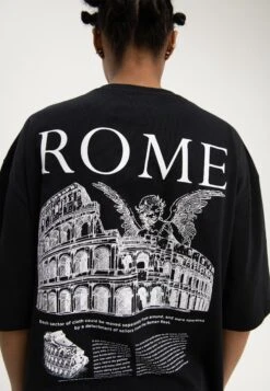 YOURTURN Rome Tee Unisex - T-Shirt Print - Black -Mode Kleding Winkel 08118908e58b4a0da085e870dddd4421