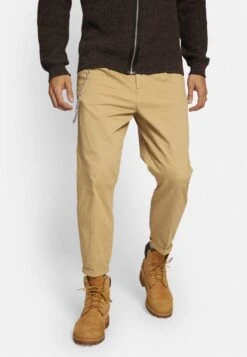 Redefined Rebel Lee Cropped Pants - Broek - Travertine