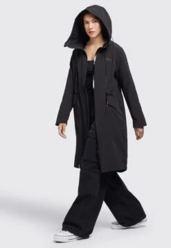 Khujo Marnia - Regenjas - Schwarz -Mode Kleding Winkel 14f335883f6a405fa491868ee7d8a001
