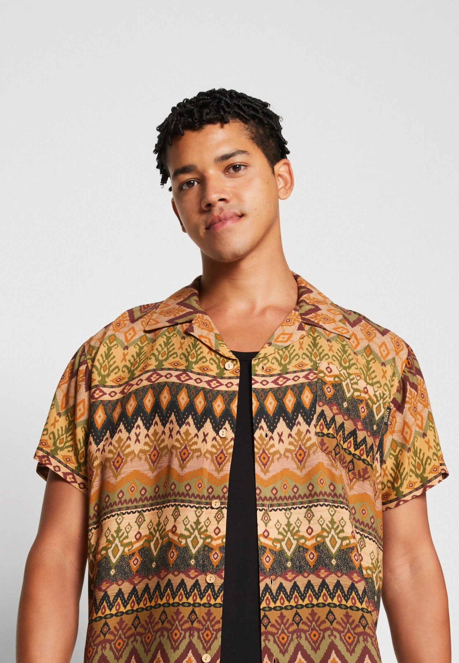 Kaotiko Shirt Mojave Unisex - Overhemdblouse - Brown 4 Kaotiko Shirt Mojave Unisex - Overhemdblouse - Brown - Afbeelding 4