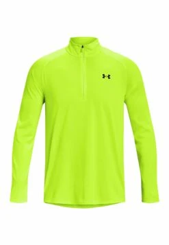 Under Armour Tech 1/2 Zip - Longsleeve - Lime Surge -Mode Kleding Winkel 1d3704bd6afa44a494968083ca4db4d1