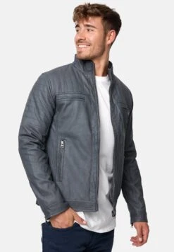 Indicode Jeans Brook - Imitatieleren Jas - Raven -Mode Kleding Winkel 1e09fbed0b2c4dfc8c15025a19a26200
