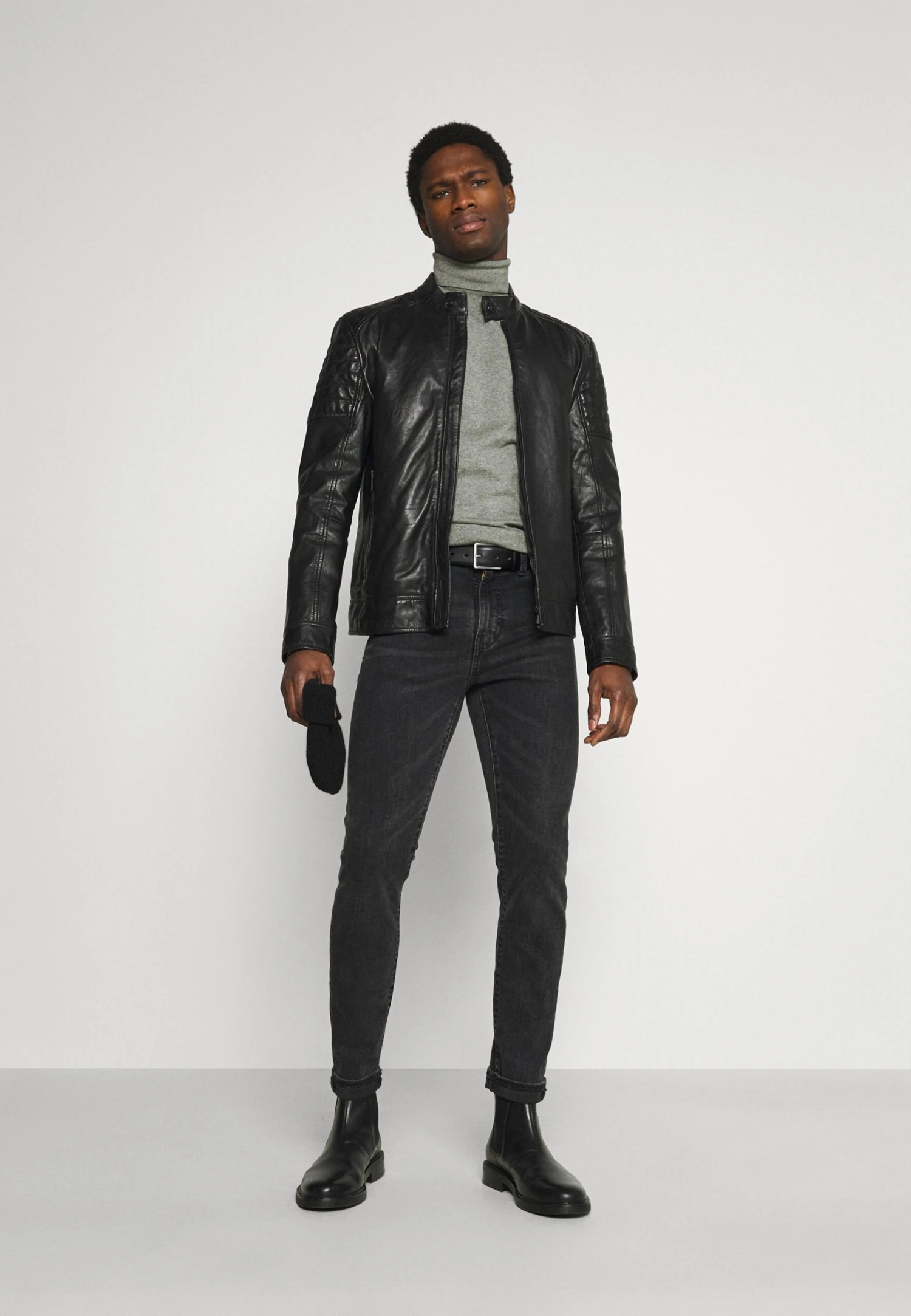 Pier One 2 Pack - Basic Turtleneck - Trui - Black/Mottled Light Grey 1 Pier One 2 Pack - Basic Turtleneck - Trui - Black/Mottled Light Grey