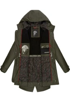Navahoo Rainy Flower - Parka - Dark Olive -Mode Kleding Winkel 216ada32bfeb4dda8c8fecf82f5cc0e4