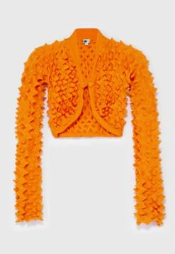 Spiky Cardigan - Vest - Orange -Mode Kleding Winkel 221155d3f7de4ba5a317831ed9235ed4