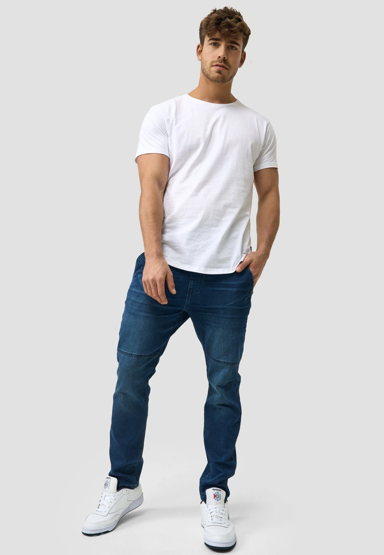 Indicode Jeans Fabrizio - Slim Fit Jeans - White Rinse 2 Indicode Jeans Fabrizio - Slim Fit Jeans - White Rinse - Afbeelding 2
