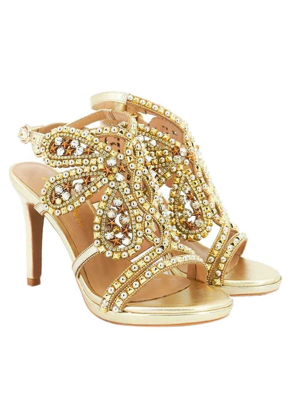 Alma En Pena Burano - Sandalen Met Hoge Hak - Gold 2 Alma En Pena Burano - Sandalen Met Hoge Hak - Gold - Afbeelding 2