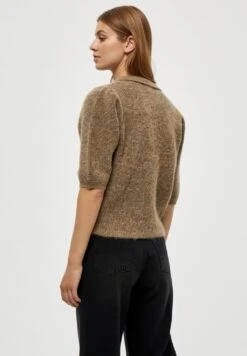 Minus Mille - Poloshirt - Sand Melange -Mode Kleding Winkel 2b88b2442e0e4e9eb2201bf16dbec210