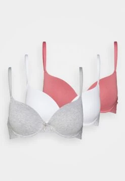 Anna Field Sunlight 3Pack Tshirt Bra - T-Shirt Bh - Pink/Grey/White -Mode Kleding Winkel 2dc08d5a17e5486e994df821bba6549b