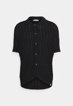 Les Deux Garrett Knitted Shirt - Vest - Black -Mode Kleding Winkel 2ee1fdb1729f43b48e2862afbd4b9fab