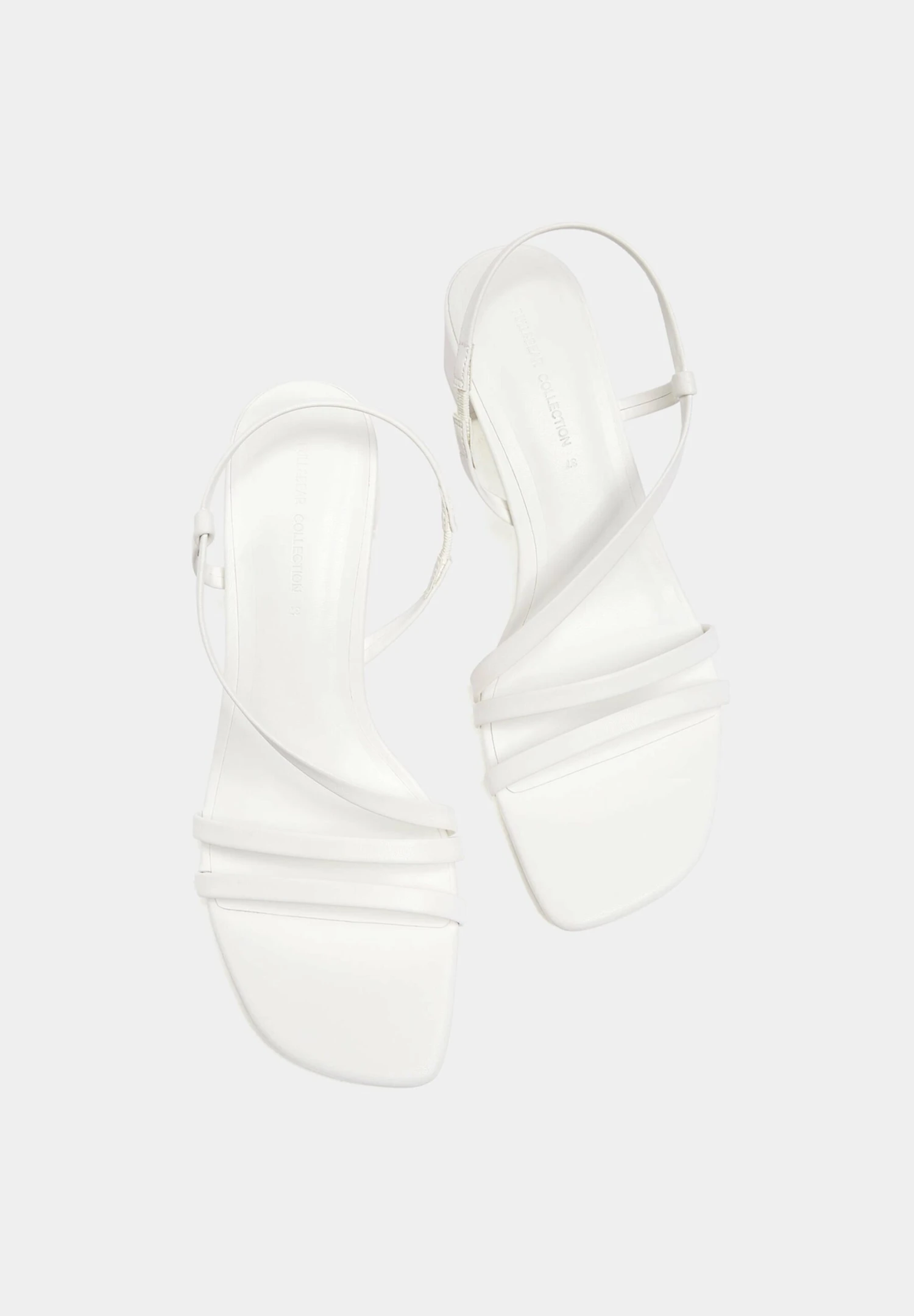 PULL & BEAR Absatz Mit Gekreuzten Riemen - Sandalen - White 3 PULL & BEAR Absatz Mit Gekreuzten Riemen - Sandalen - White - Afbeelding 3