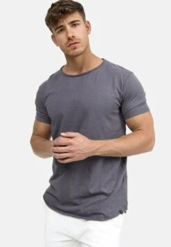 Indicode Jeans Wilbur - T-Shirt Print - Grau -Mode Kleding Winkel 3580f3fb105d466a887861d487cf24e0
