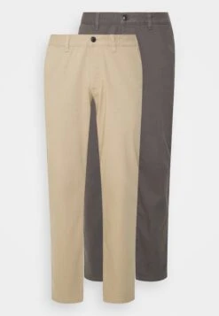 Pier One 2 Pack - Chino - Dark Grey/Beige -Mode Kleding Winkel 3732d6804b77450d9a31204f549c6b48