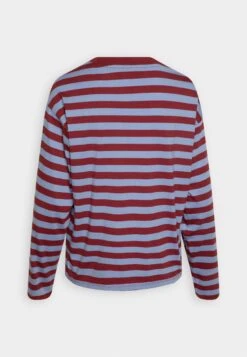 Monki Longsleeve - Dark Red/Blue 11 Monki Longsleeve - Dark Red/Blue -Mode Kleding Winkel 3ed181beddaf419b8f42b6d94194ef97