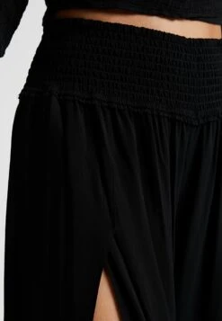 Seafolly Beach Basics Shirred Waist Wrap Pant - Strandaccessoire - Black -Mode Kleding Winkel 417cfe5049a84c6f9d3621c4c69707b6