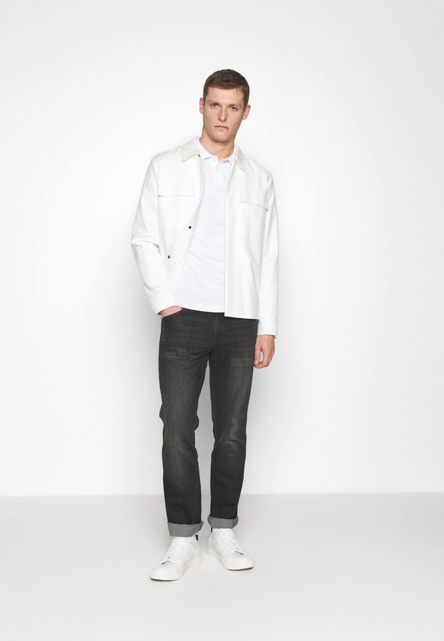 Pier One 3 Pack - Poloshirt - Black/Dark Blue/White 1 Pier One 3 Pack - Poloshirt - Black/Dark Blue/White