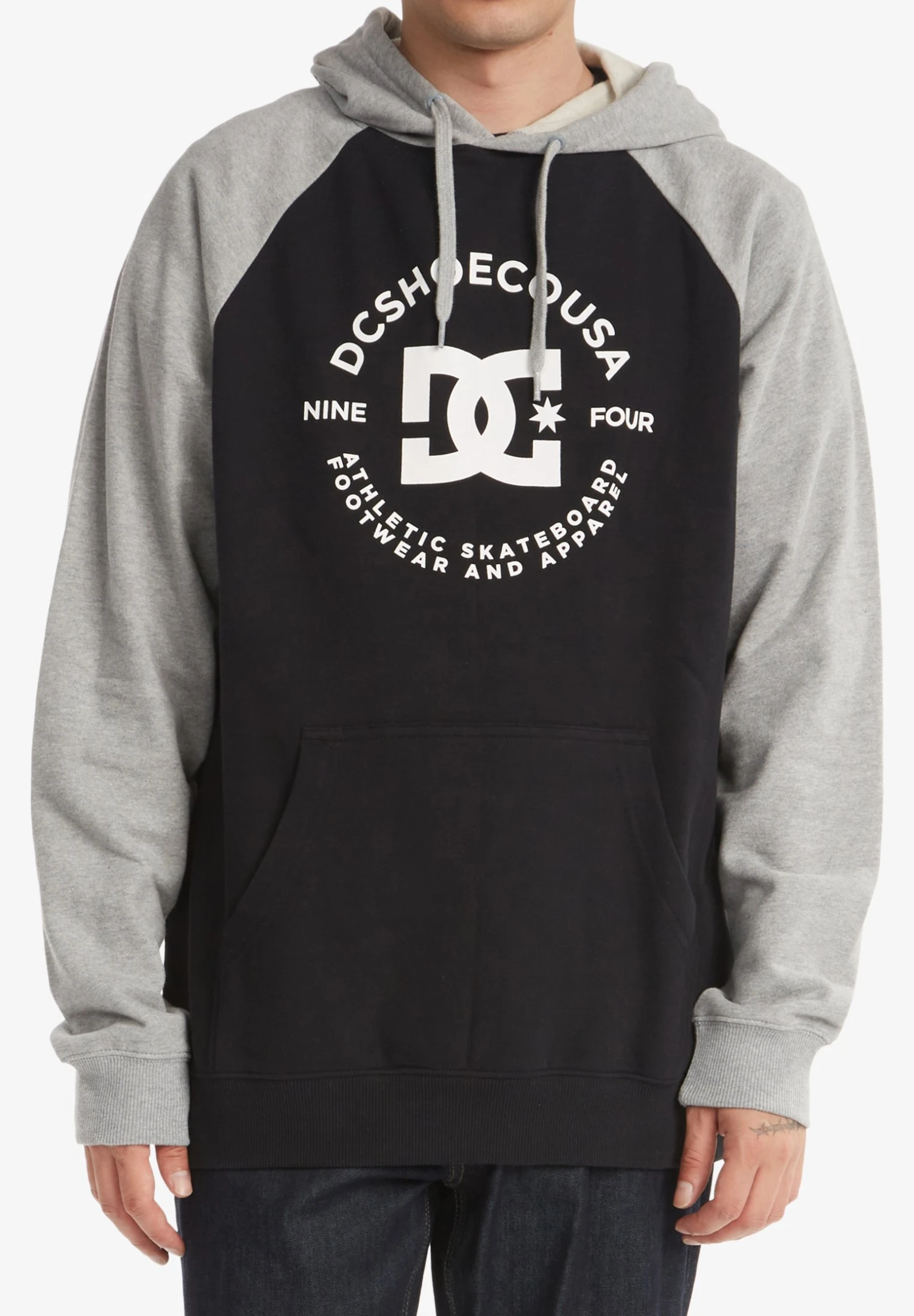 DC SHOES Star Pilot - Hoodie - Black/Grey Heather 1 DC SHOES Star Pilot - Hoodie - Black/Grey Heather