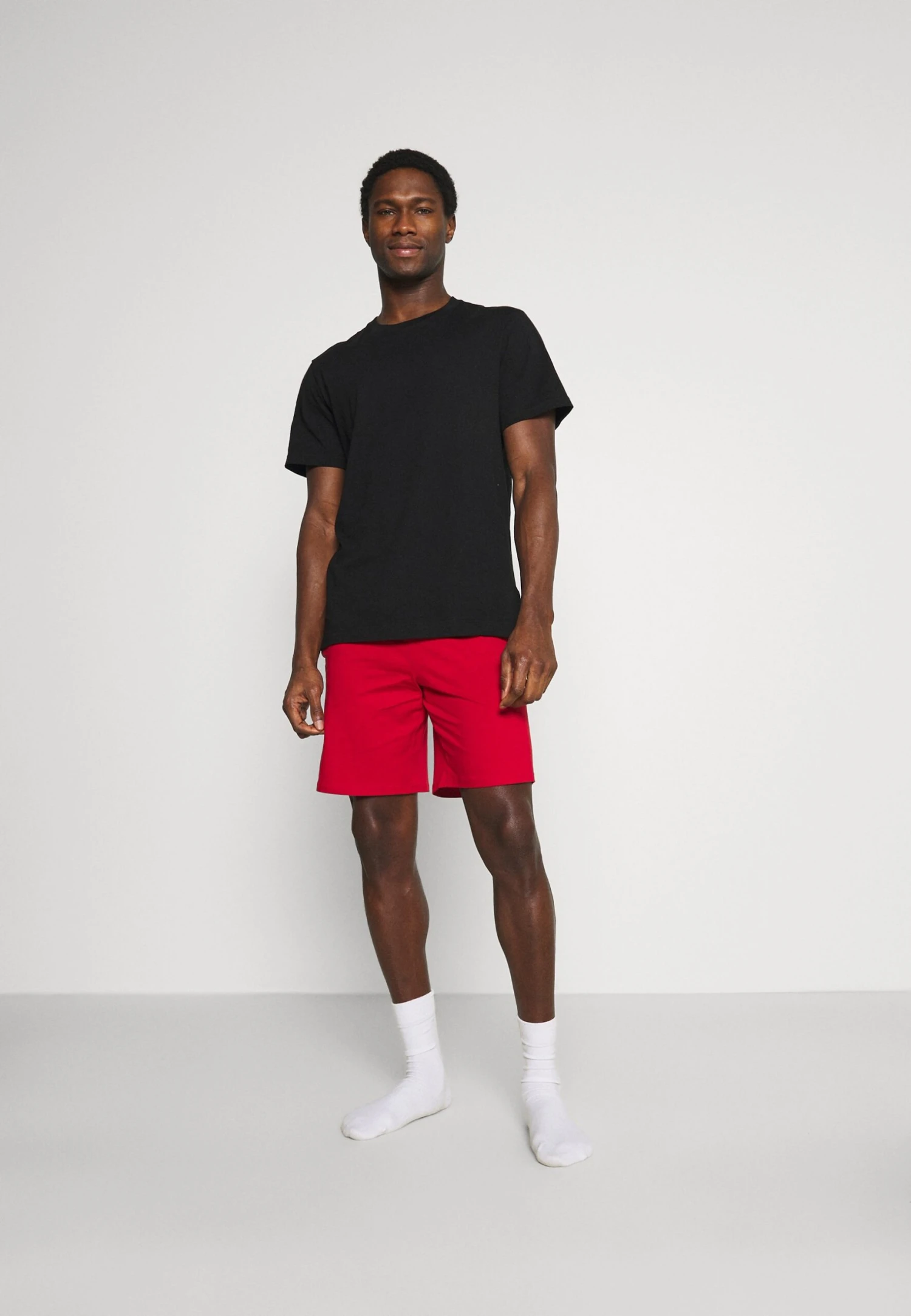 Pier One 3 Pack - Pyjamabroek - Black/Mottled Dark Grey/Red 1 Pier One 3 Pack - Pyjamabroek - Black/Mottled Dark Grey/Red