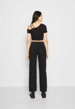 Even&Odd Relaxed Fit Jeans - Black Denim -Mode Kleding Winkel 491db932c5c843bba417027e9da58a24