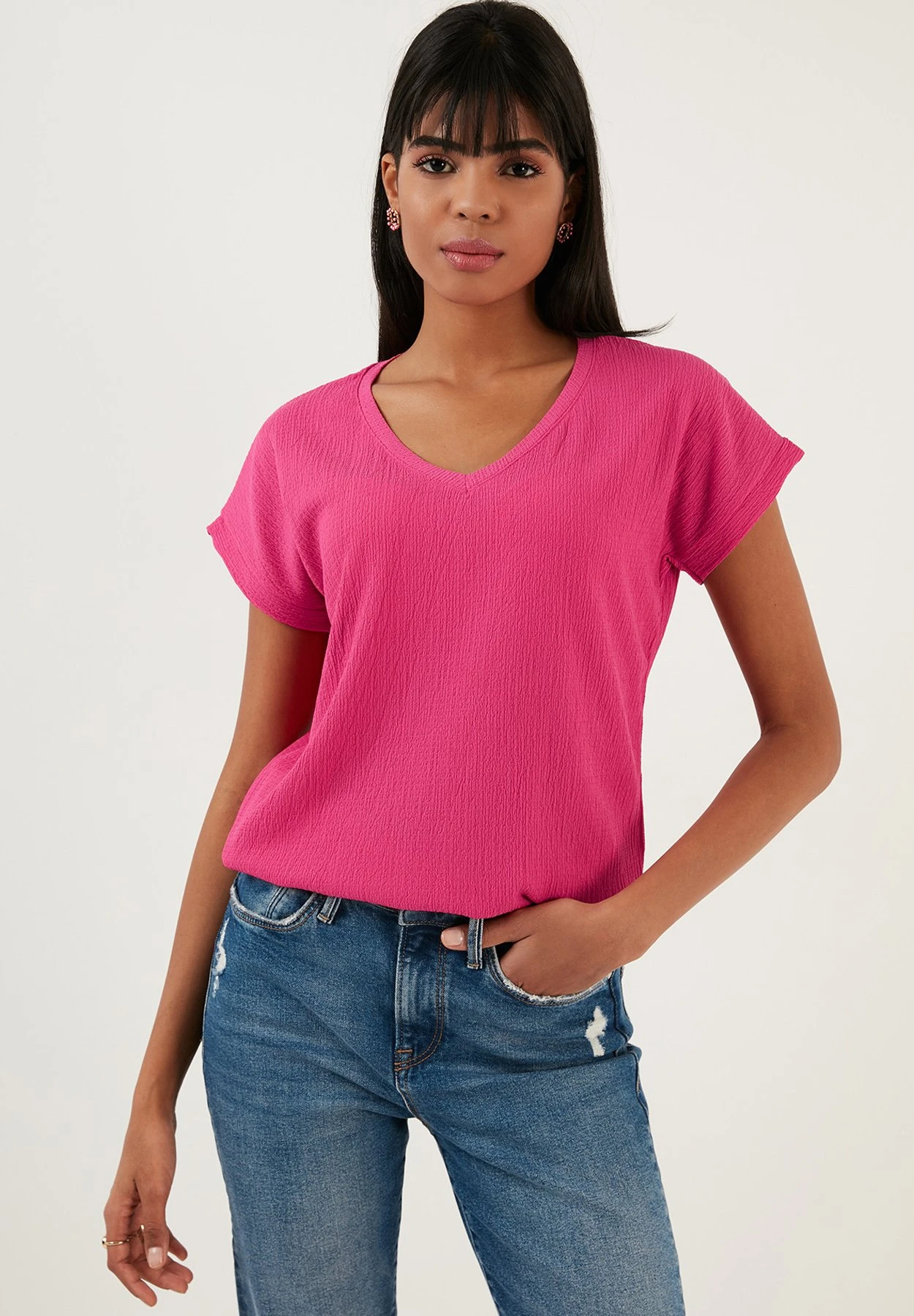LELA Regular Fit - Blouse - Fuchsia 5 LELA Regular Fit - Blouse - Fuchsia - Afbeelding 5
