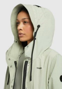 Khujo Adda - Halflange Jas - Blassgrün -Mode Kleding Winkel 4cd7a195cfdf4272a2095a462d8c6fa6