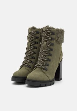 Anna Field Leather - Veterboots - Khaki -Mode Kleding Winkel 5351ec4084c242d6a16e56ca22fd1479