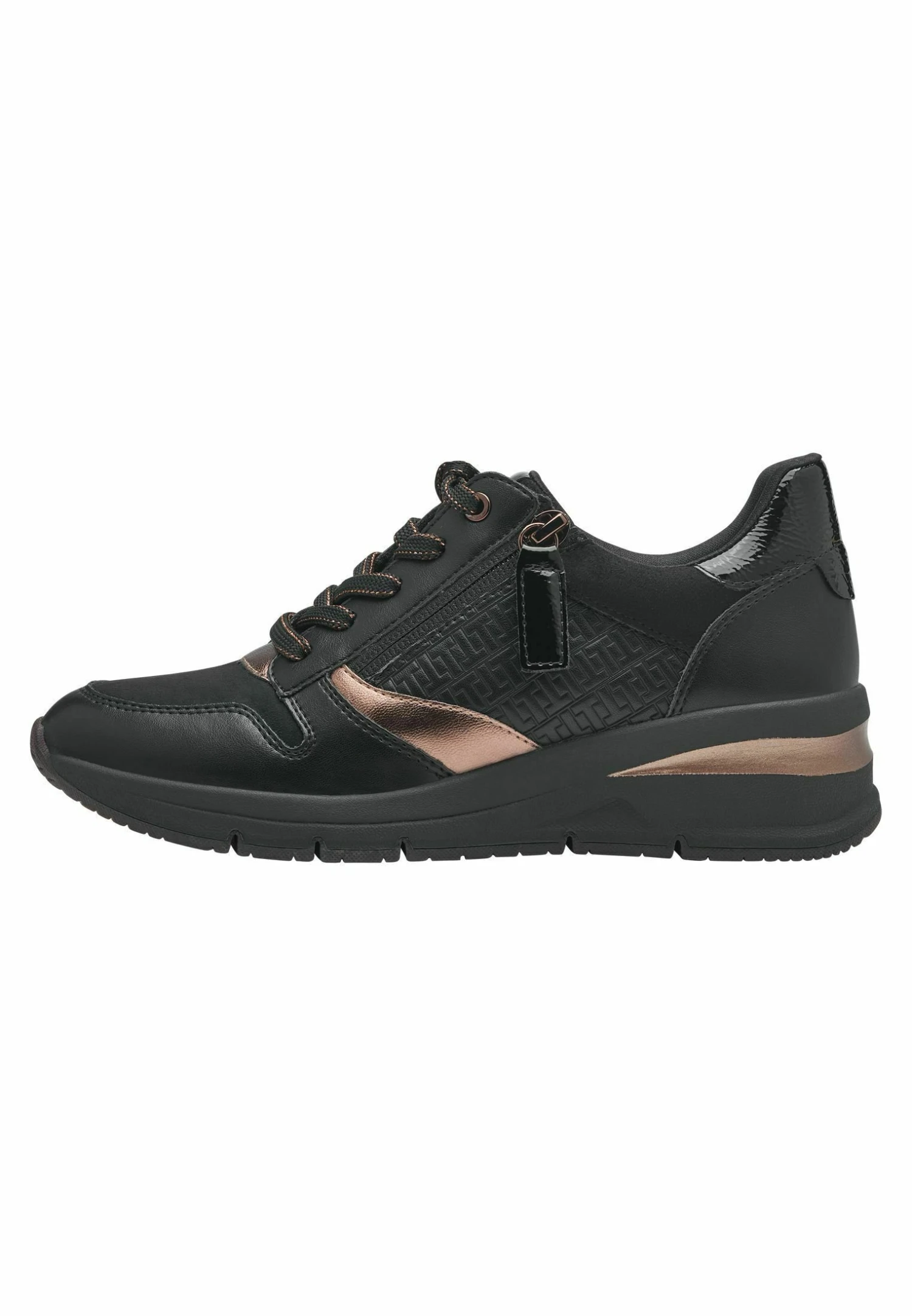 Tamaris Sneakers Laag - Black Copper 1 Tamaris Sneakers Laag - Black Copper