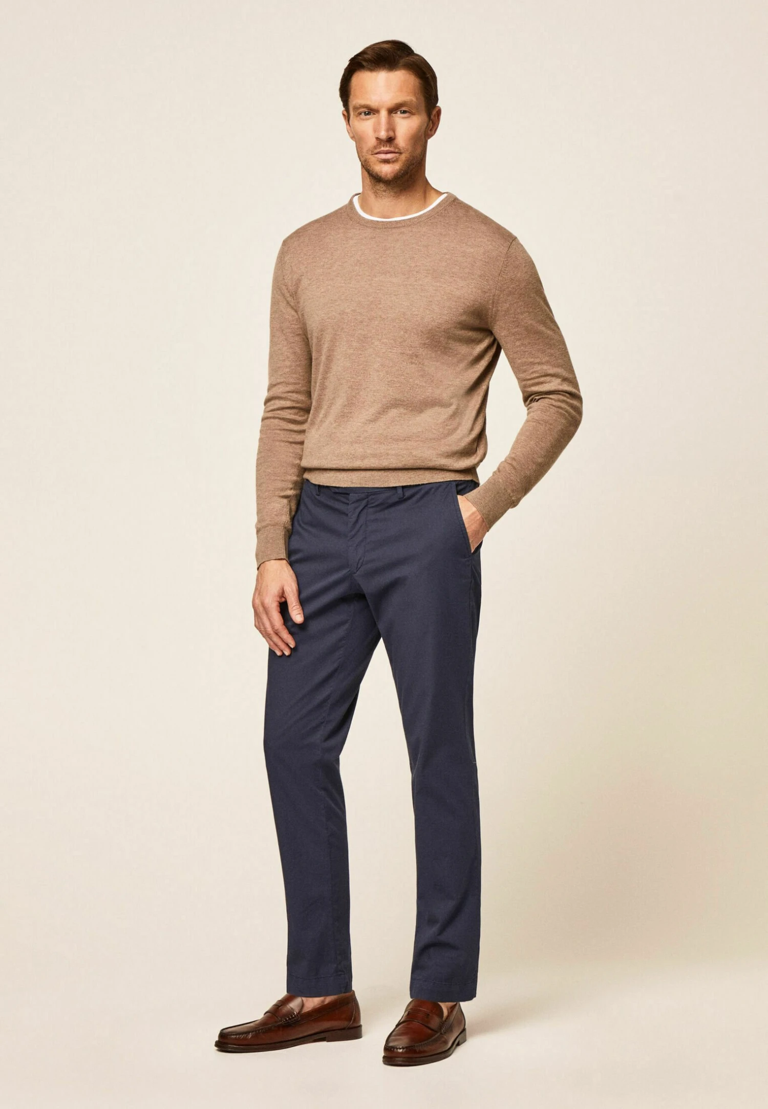 Hackett London Super Lw - Chino - Navy Blazer 2 Hackett London Super Lw - Chino - Navy Blazer - Afbeelding 2