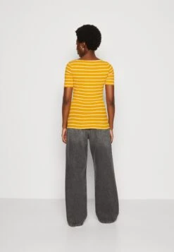 Anna Field T-Shirt Print - Dark Yellow/White -Mode Kleding Winkel 6266442cd1aa4081b5fa7a1857bda977