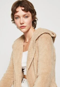 ONLY Onlcontact Hood Sherpa Coat - Lichte Jas - Humus -Mode Kleding Winkel 665d8d15d4264464be64e3a27e04b178