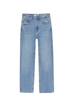 PULL & BEAR High Waist - Straight Leg Jeans - Stone Blue Denim -Mode Kleding Winkel 6c8f3e49e7f846c5958389a273fa11b1
