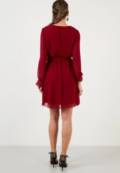 LELA Mini- Jurk - Bordeaux 10 LELA Mini- Jurk - Bordeaux -Mode Kleding Winkel 74d1d23a325f46848303e7459e248be2