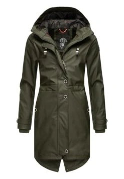 Navahoo Rainy Flower - Parka - Dark Olive -Mode Kleding Winkel 752134ce0f6c4ed7b0f0fb5165b18e33