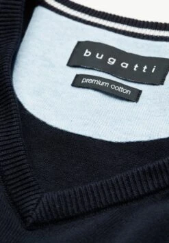 Bugatti V-Neck - Trui - Marine -Mode Kleding Winkel 7a61924097554df9bf15c694f95f598d