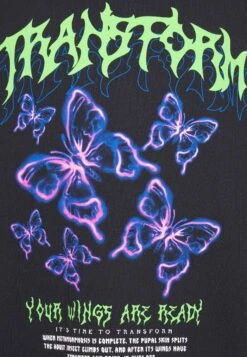 YOURTURN Unisex - T-Shirt Print - Black -Mode Kleding Winkel 7b6ab0c5d5f9470dbd8587049ae6acee