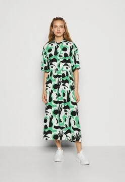Mode Kleding Winkel 11 Monki Blousejurk - Green Lisendna
