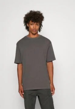 YOURTURN 3Pack Unisex - T-Shirt Basic - White/Dark Grey /Dark Brown -Mode Kleding Winkel 8446bb65aa8c4f748e53fa465d32e18f