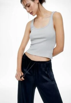 PULL & BEAR Satin Parachute - Broek - Mottled Black -Mode Kleding Winkel 8be82a7c1e5443c891440162c3358830