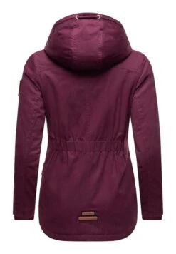 Marikoo Bikoo - Winterjas - Dark Red Melange -Mode Kleding Winkel 8ef12fa3f8984285ac3dde1c2c85e2bd