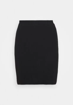 Even&Odd Basic Mini Ribbed Skirt - Kokerrok - Black -Mode Kleding Winkel 9e955763a1e04d8493b30d183c7933c6