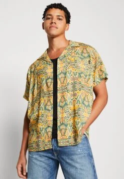 Kaotiko Shirt Jordania Unisex - Overhemdblouse - Mustard -Mode Kleding Winkel 9f8a8bc2b41949e5a6160e2b7432e5b0