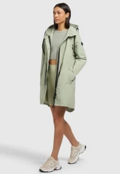 Khujo Adda - Halflange Jas - Blassgrün -Mode Kleding Winkel a3ca60f509bd45b1bfb86a38aea3342d