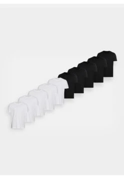 Pier One 10 Pack - T-Shirt Basic - White/Black -Mode Kleding Winkel a47858ffbc3a4fd8908751110de7e4fb
