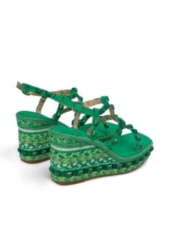 Alma En Pena Zavala - Sandalen Met Sleehak - Verde Oscuro -Mode Kleding Winkel add656f46e0d4976a8ecb68b8021a5d5