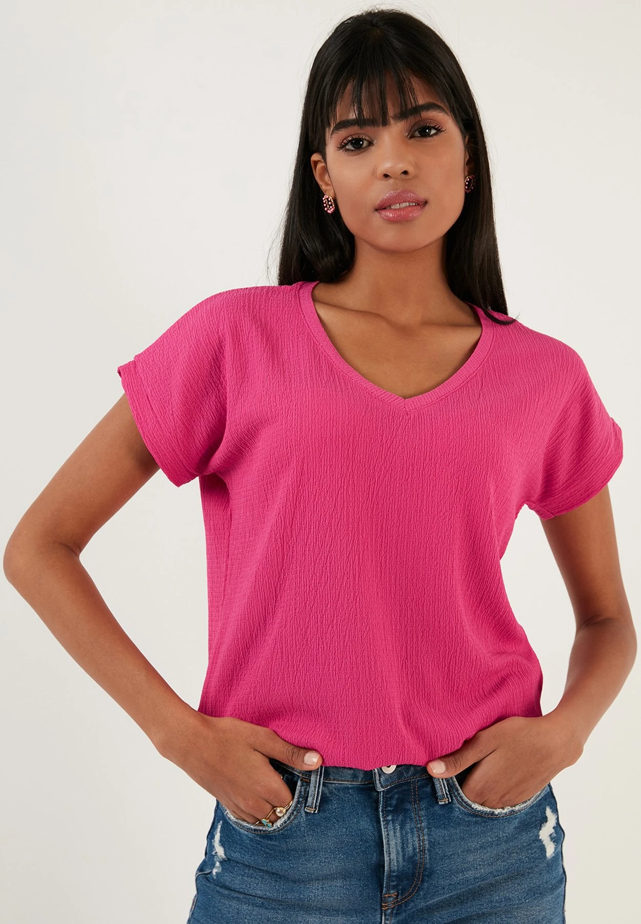 LELA Regular Fit - Blouse - Fuchsia 1 LELA Regular Fit - Blouse - Fuchsia