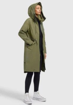 Khujo Marnia - Regenjas - Olivgrün -Mode Kleding Winkel b4760461d059494bb03d4d1d90703c0b
