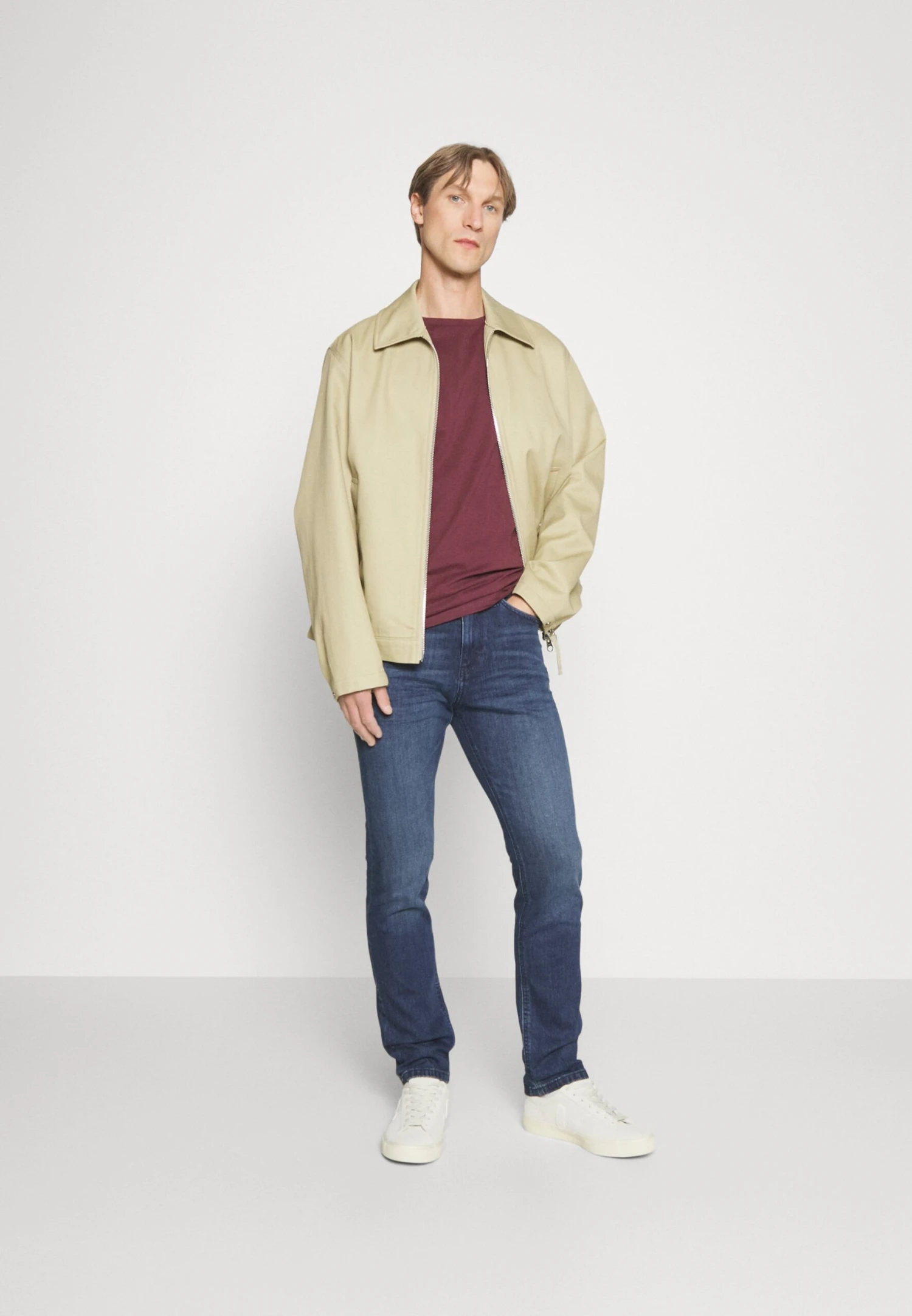 Pier One 5 Pack - T-Shirt Basic - Bordeaux/Dark Green/Dark Blue 1 Pier One 5 Pack - T-Shirt Basic - Bordeaux/Dark Green/Dark Blue